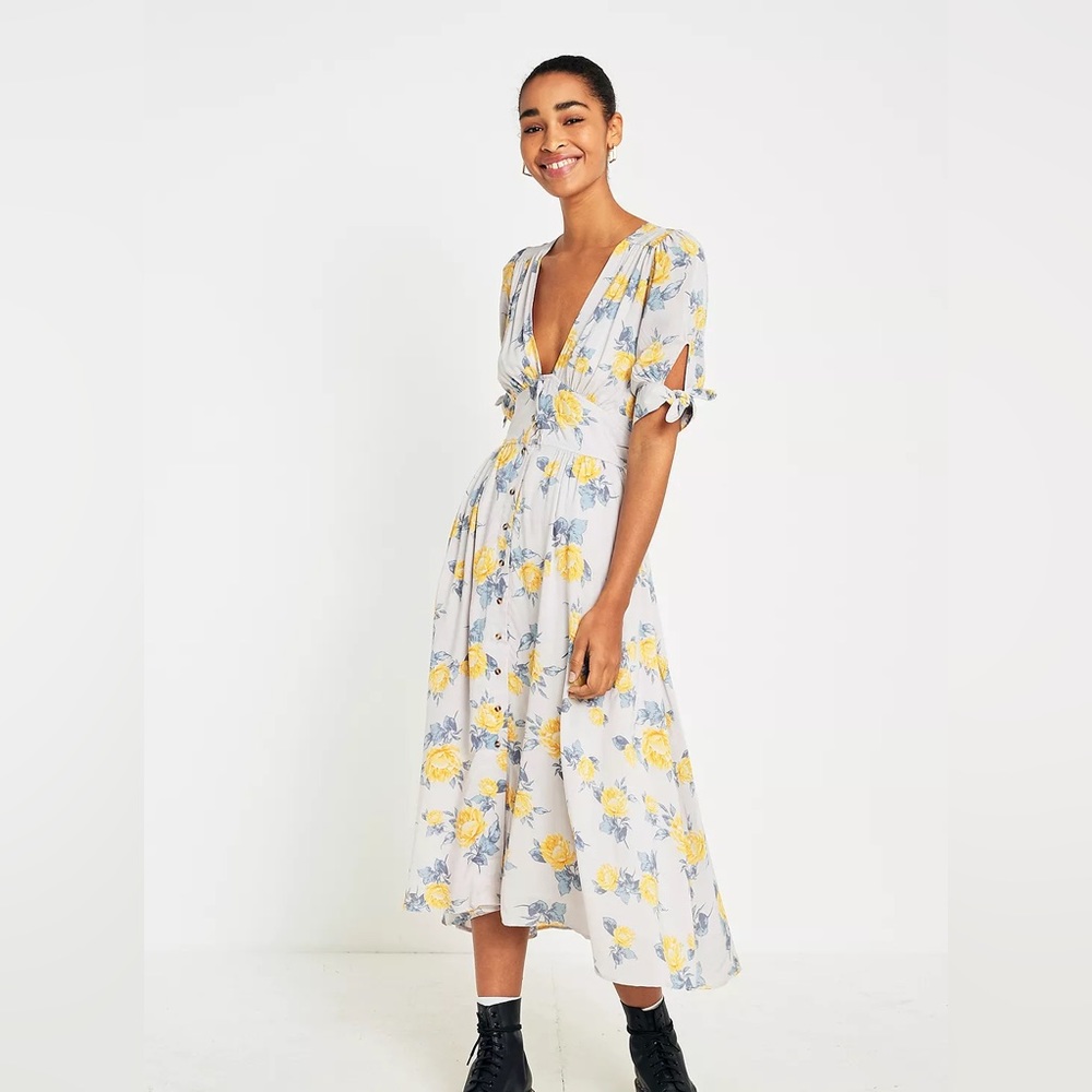 NWT Free People Love of my Life Floral Midi Dress